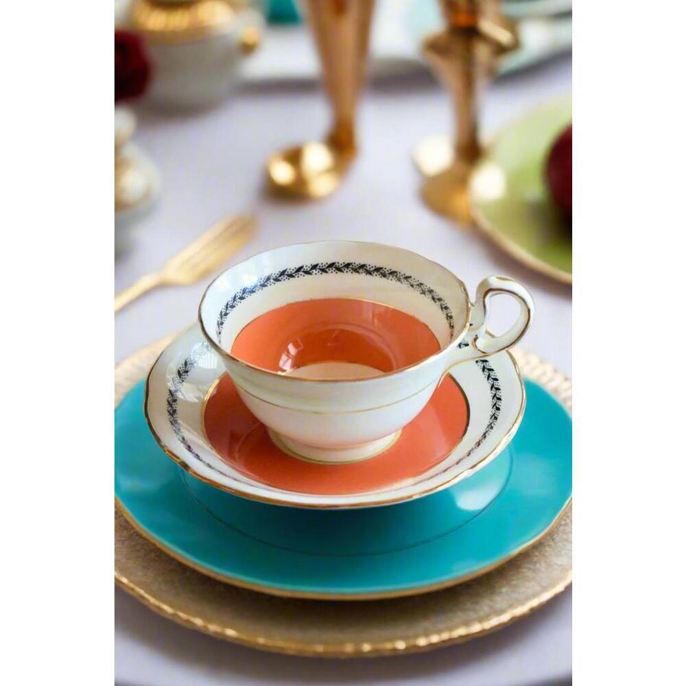 Aynsley Bone China Teacup & Saucer
